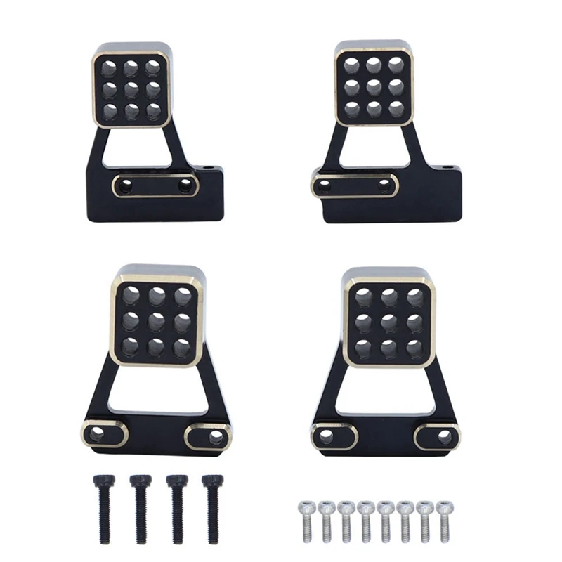

4Pcs Brass Front And Rear Shock Mounts 9726 For TRX4M TRX-4M 1/18 RC Crawler Car Replacement Upgrade Parts