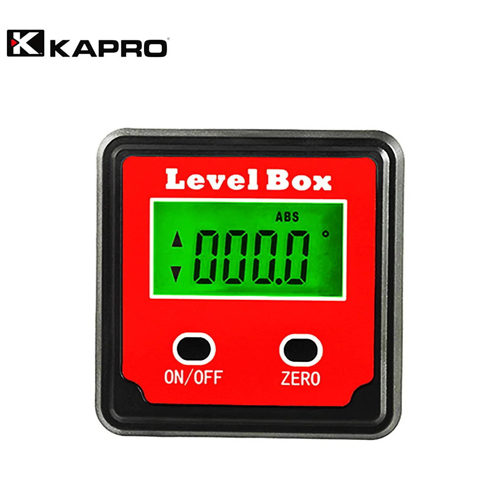 

Kapro Mini Digital High Precision Goniometer Electronic Level Box Magnetic Protractor Inclinometer IP54 Angle Finder Meter Gauge