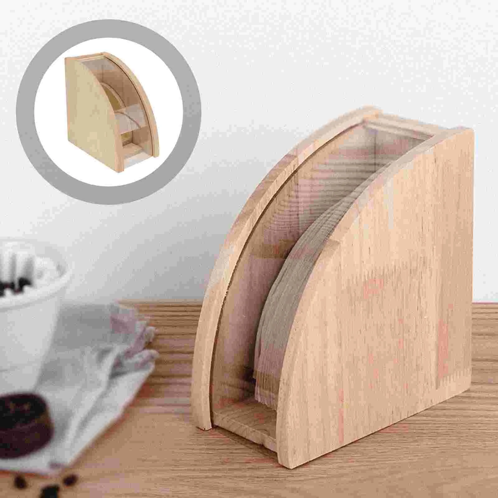 

1Pc Coffee Filter Papers Box with Lid Table Napkin Stand Christmas Table Decorations Coffee Filter Storage