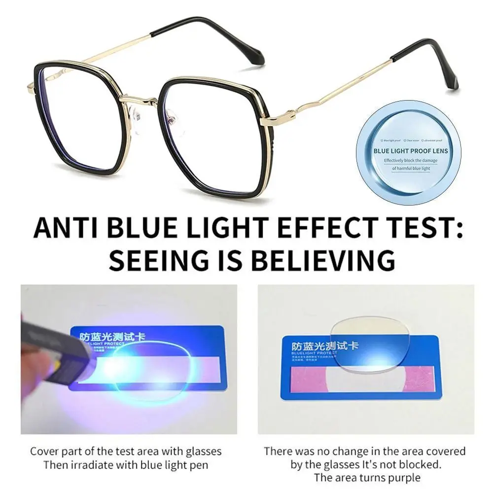 Очки с защитой от синего света блокирующие синий свет защита глаз квадратные