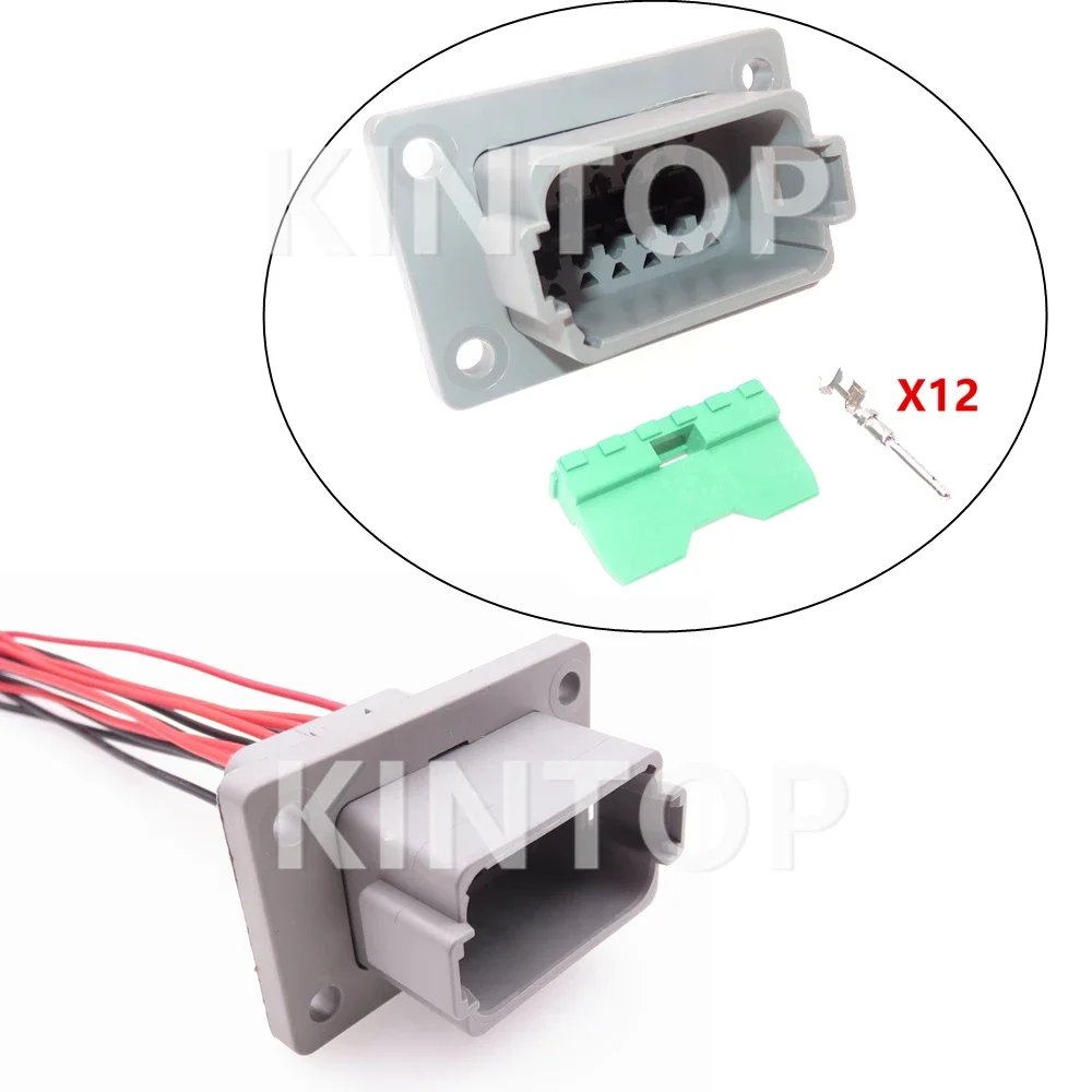 1 комплект 12-контактный автомобильный водонепроницаемый разъем переменного тока