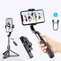 l08 bluetooth handheld gimbal stabilizer mobile phone selfie stick holder adjustable selfie stand for iphonehuawei xiaomi