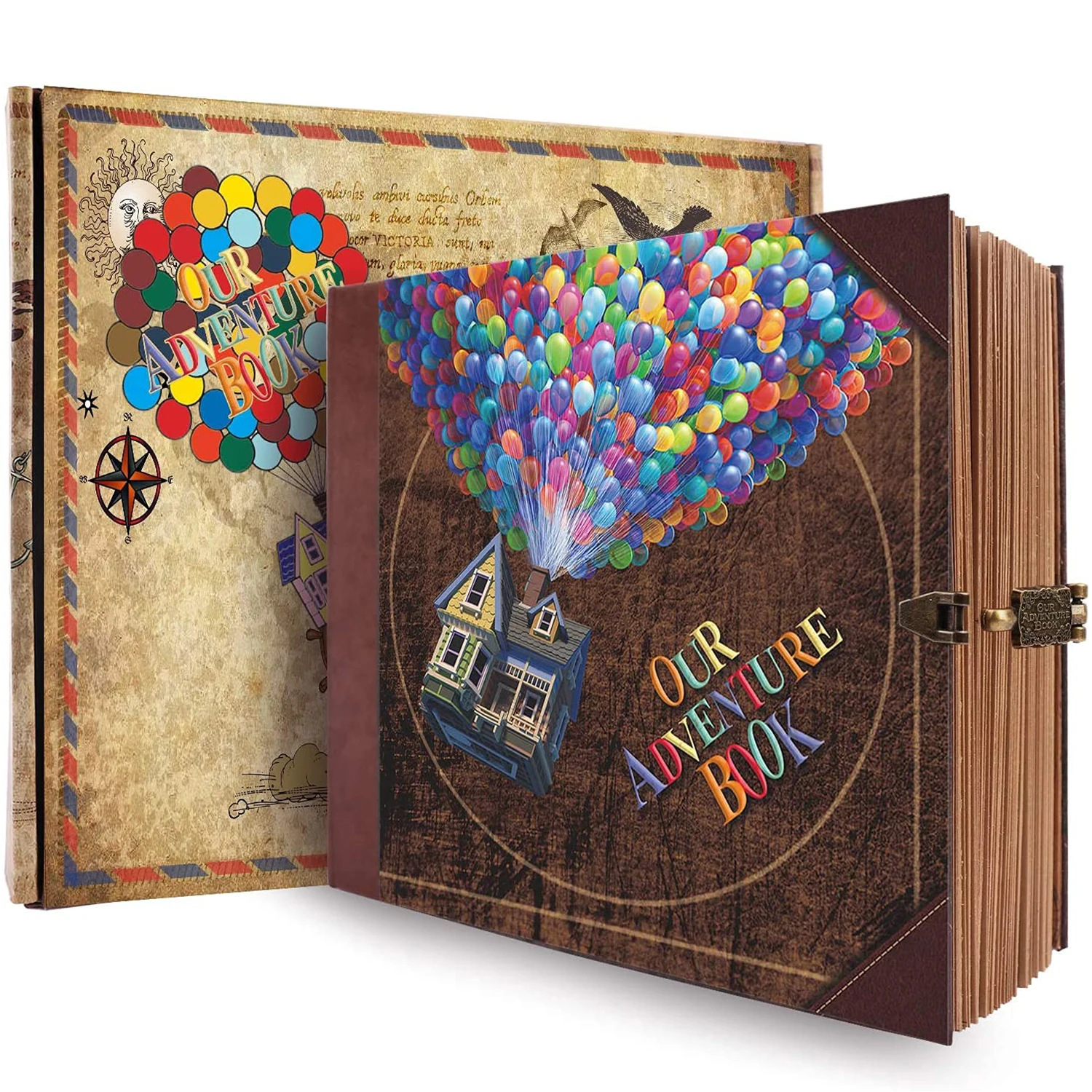

146 Page DIY Handmade Photo Album Scrapbook Adventure Travel Scrapbook Retro Anniversary Wedding Memory Valentine's Day Gift