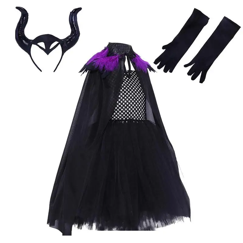 

Witch Costume For Toddler Girls Witch Cosplay Dress Set For Kids Witch Costume For Girls 2-12 Stage Performance Halloween