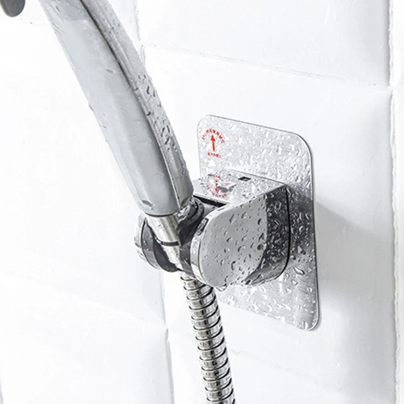 

Adjustable Self Adhesive Wall Mounted Head Holder Rack Stand Suction Cup Showerhead Bracket Base No Drilling Bathroom Supplies