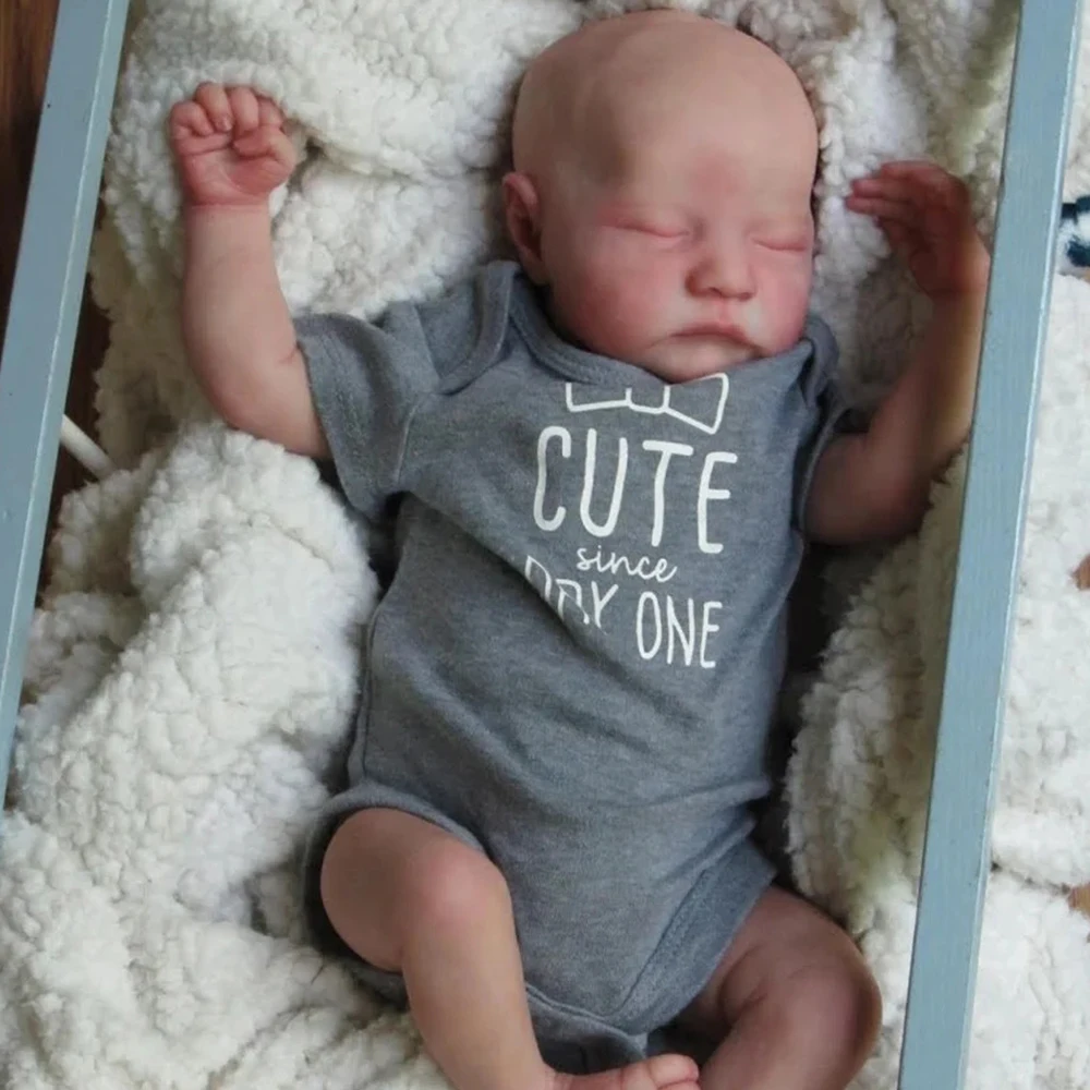 

Уже законченная Кукла реборн Леви, 19 дюймов, как на картинке, Реалистичная, мягкая на ощупь, с 3d-рисунком, видимые вены, для сна