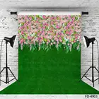 Виниловый фон для фотосъемки с изображением травы и цветов на свадьбу, День Святого Валентина, Детский День Рождения вечерние фон для фотосъемки