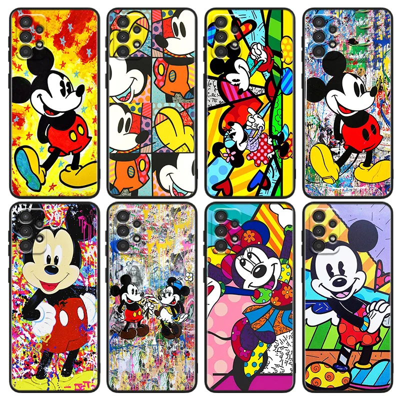 

Color Disney Mickey For Samsung A91 A81 A73 A72 A71 A54 A53 A52S A51 A42 A41 A34 A33 A21 A31 A23 lite Black Cover