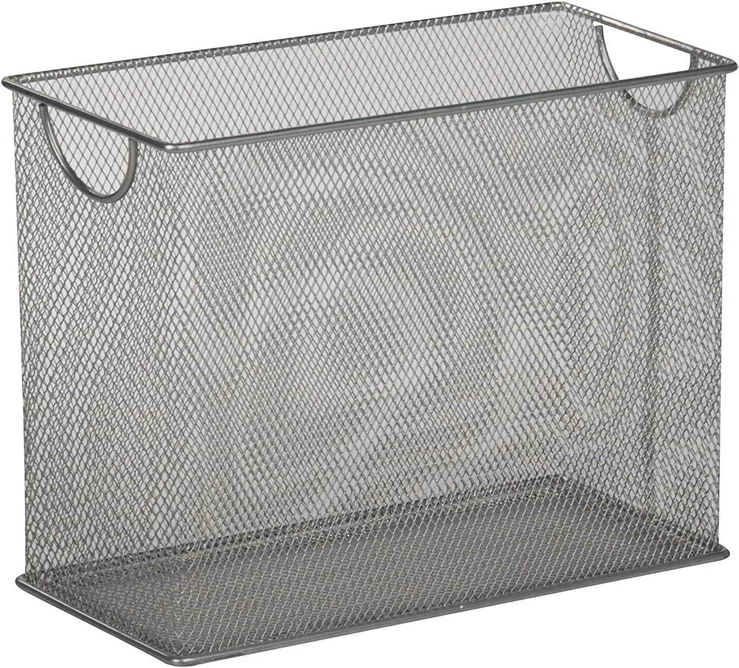 

Silver Grey Mesh Table File Folder 14 x 31 7 x 25 cm storage box miscellaneous items cosmetics makeup container home office
