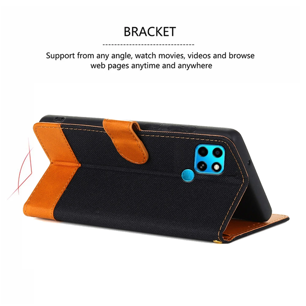 bag case for infinix smart 6 plus cover magnetic card stand flip wallet leather phone shell book on for infinix smart6 plus case free global shipping
