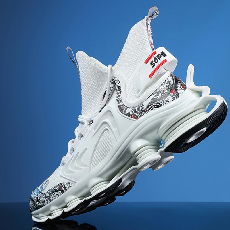 Hot New Men Sneakers Cushioning Running Shoes Mesh Breathable Comfortable Light Male Non-Slip Wearable Sports Shoes Dropshipping