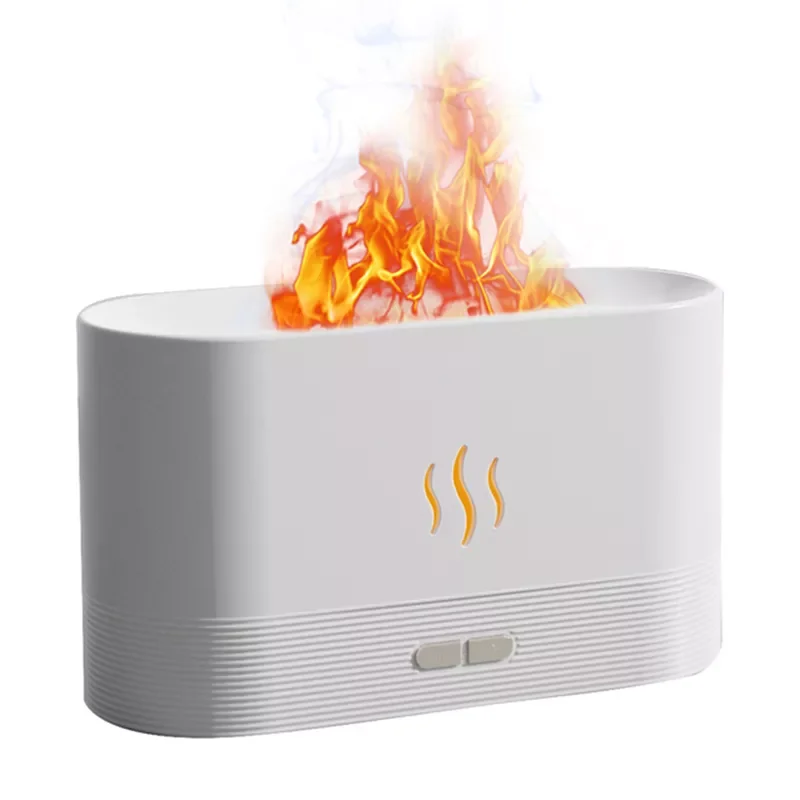 

Oil Diffuser Simulation Flame Ultrasonic Humidifier Home Office Air Freshener Fragrance Sooth Sleep Atomizer 180ML USB