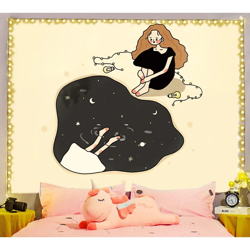 Ashou Kawaii декор для комнат гобелен настенный Декор домашнее украшение эстетическое