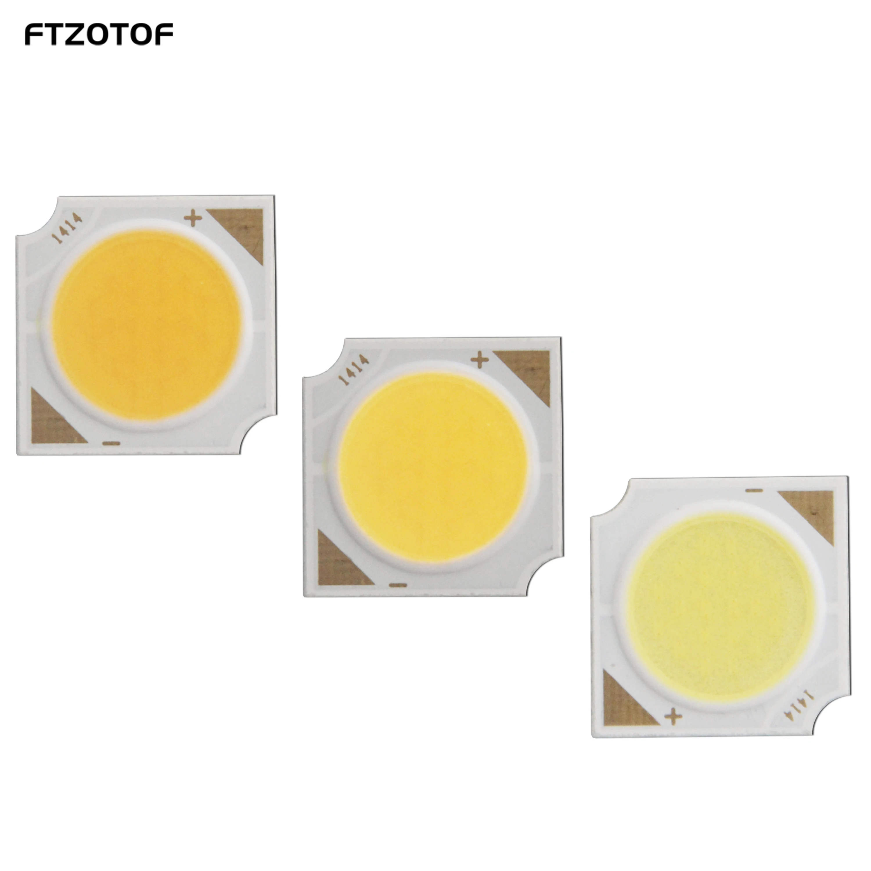 

FTZOTOF Bulbs 1/5/10 Pieces 10W 14*14mm COB LED Light Source High Brightness 1414-11 CRI Ra 80 600LM for DIY Room Lamp Spotlight