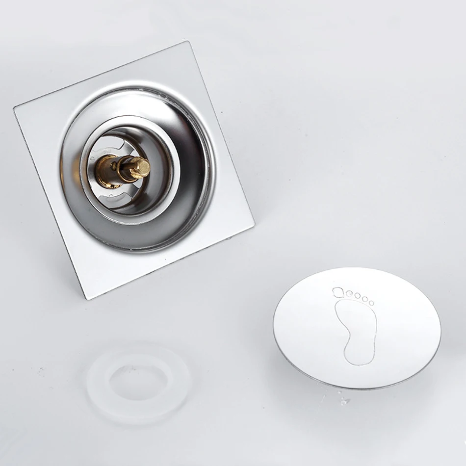 Выдвижная напольная решетка из нержавеющей стали для ванной и душа отходов