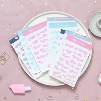 ins diary album heart shaped bubble journal idol card stickers laser sticker decorative stickers scrapbooking