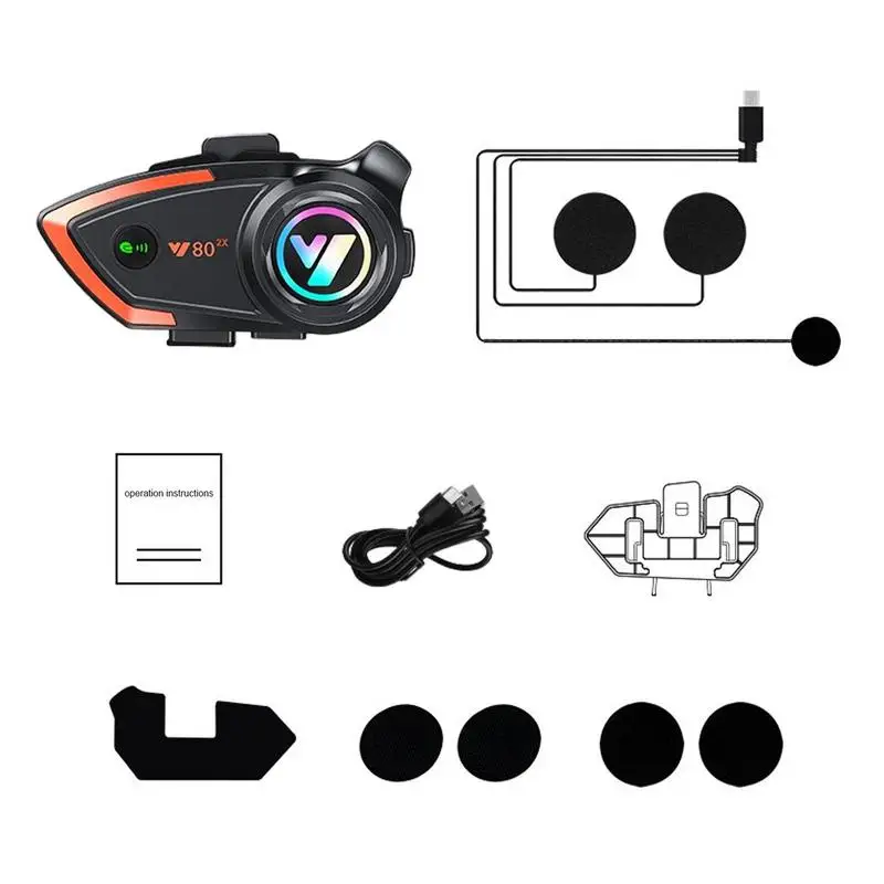 

Motorcycle Wireless Headphones Black Stereo Dustproof Wireless Earphones Waterproof Better Sound Quality Low Power Consumption