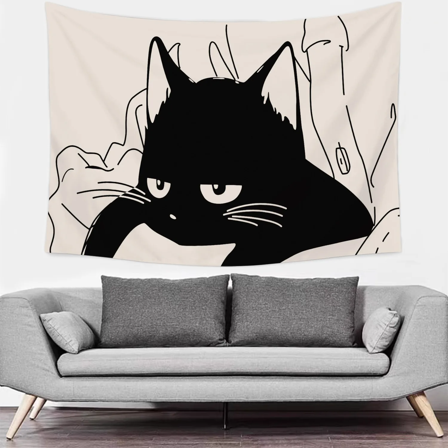 

Гобелен с котом, полиэстер