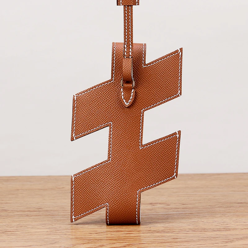 H home new mobile phone bag hand-stitched wax thread wild halterneck vertical palm print cowhide one-shoulder cross-back small b