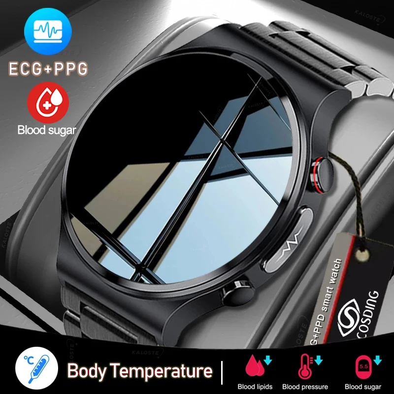 

2023 New ECG+PPG Smart Watch Men Sangao Laser Health Heart Rate Blood Pressure Fitness Sports Watches IP68 Waterproof Smartwatch