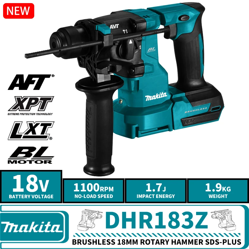 Makita DHR183Z бесщеточный беспроводной 18 мм перфоратор SDS-Plus 18 в литиевый Электроинструмент DX16 - ТОП 100 товаров марта