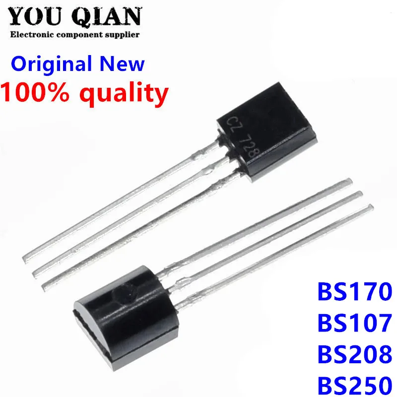 Новинка, триодный транзистор BS170 TO-92 TO92 BS107 BS107A BS250 BS208, 5 шт.