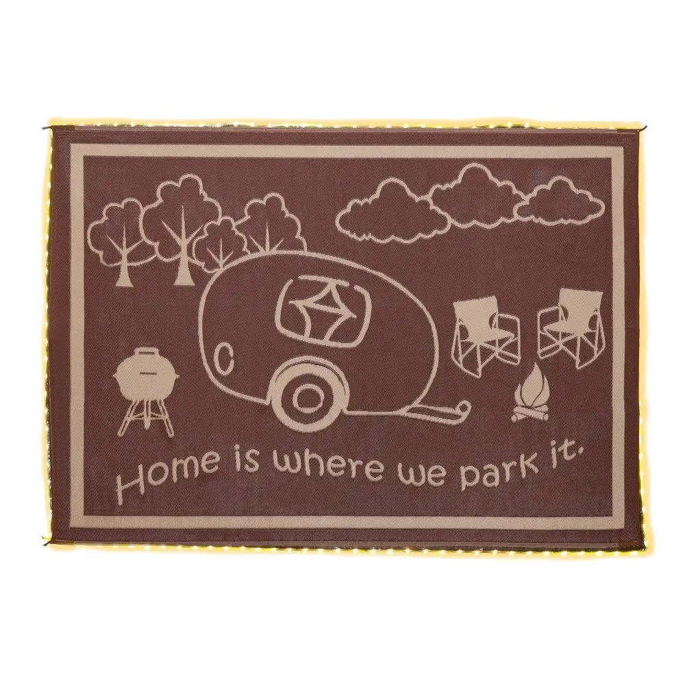 

LIGHTED MAT RV HOME - 8' x 11', BROWN/BEIGE