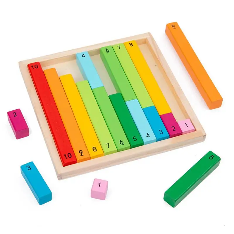 

Number Learning Rods Creative Math Learning Fun Kit Colourful Numerical Rods For Early Development Classroom KidsEducation Math