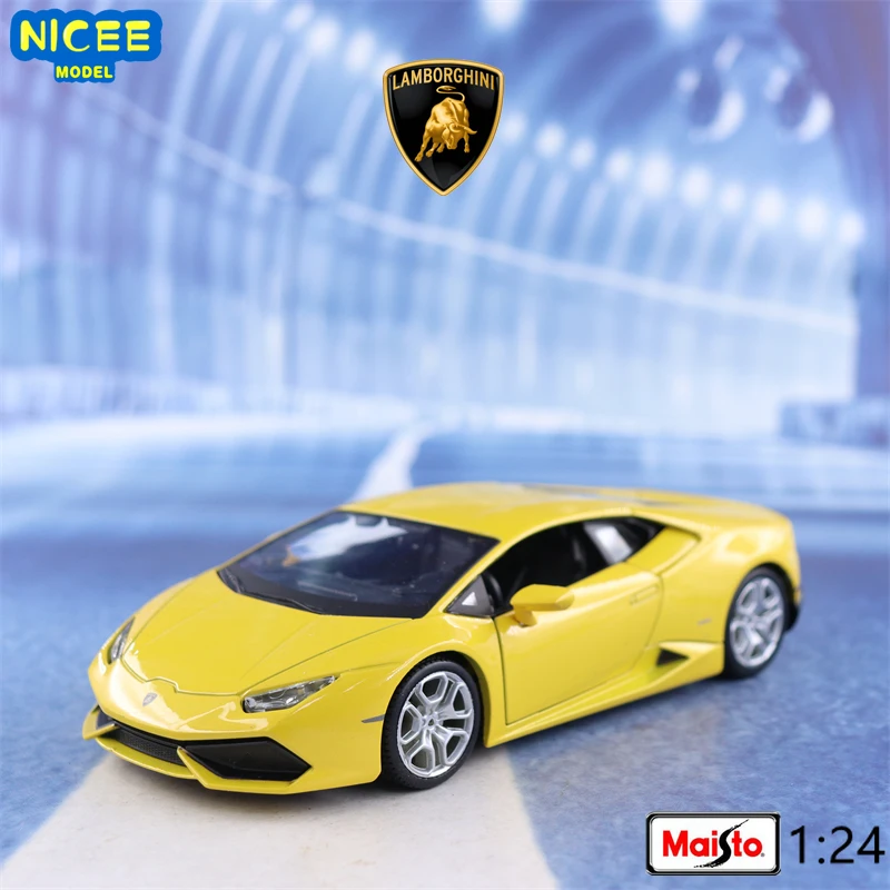 

Maisto 1:24 Lamborghini Huracan LP610-4 sports car High simulation alloy Diecast Metal model car toy collection gift B748
