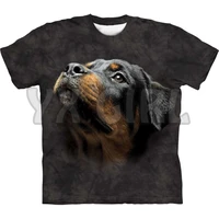 2022 summer fashion men t shirt angel face rottweiler 3d all over printed t shirts funny dog tee tops shirts unisex tshirt
