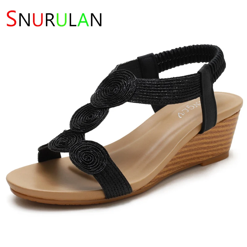 

2023 Ladies Shoes Women Sandals Wedge Fashion Casual Summer Roman Gladiator Elegant Female Sandalias women shoes