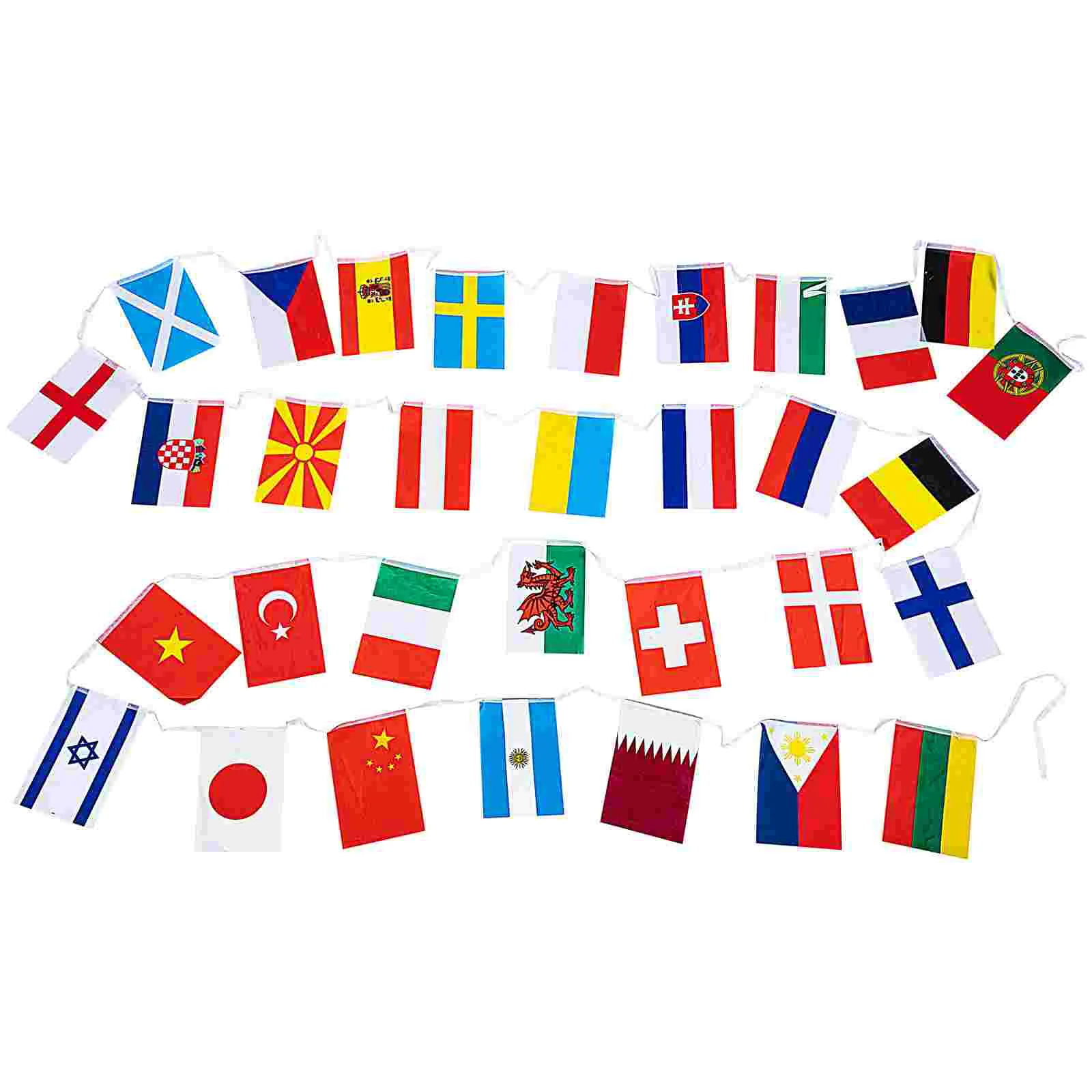 

Flag Banner World International Country Flags Pennant Bunting Cup Garland String Decorations Party Decoration Countries