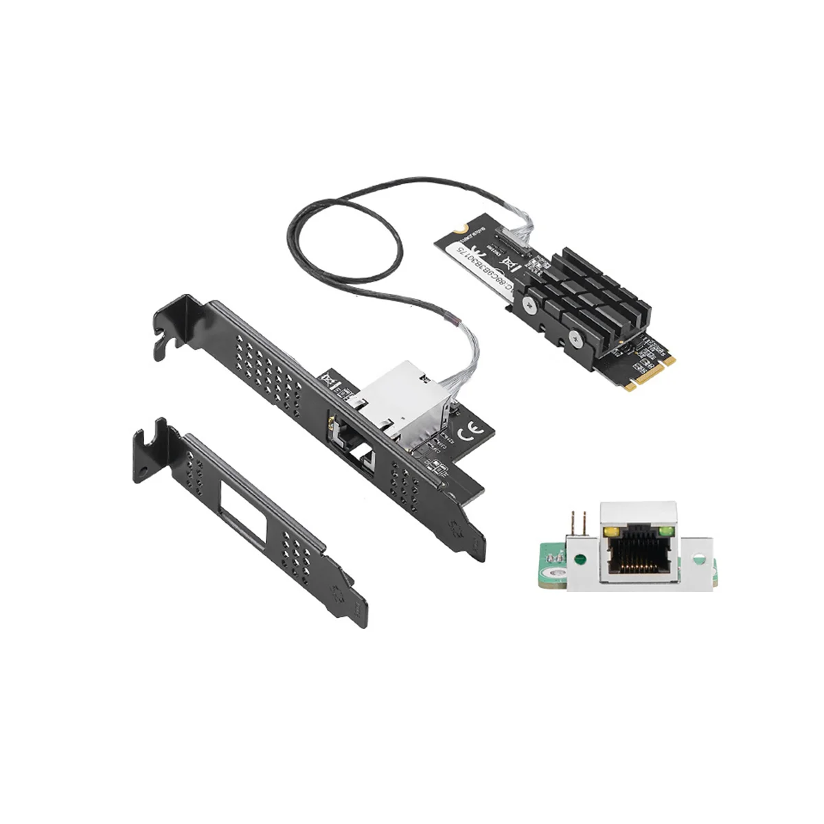 

10Gb Network Card B+M Key M.2 to RJ45 Gigabit Ethernet Network Adapter 10G/2.5G/10000M Internet NIC Lan Card