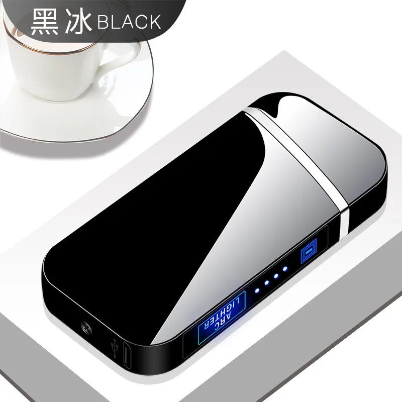 

Dual Arc Charging Lighter USB Touch Sensing Lighter Metal Windproof Electronic Cigar Lighter Cross