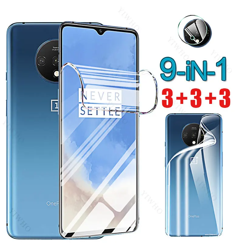 

Гидрогелевая пленка для Oneplus 7 T, 7 t, HD, Защита экрана для OnePlus 7 T, 6,55 дюйма, HD1901, Защитная пленка для объектива камеры, не стекло