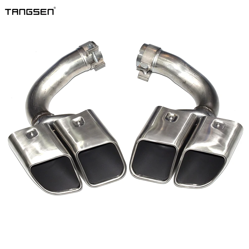 Для Porsche Cayenne 9Y0 2018–2024 обновленная выхлопная труба GTS круглая насадка с четырьмя