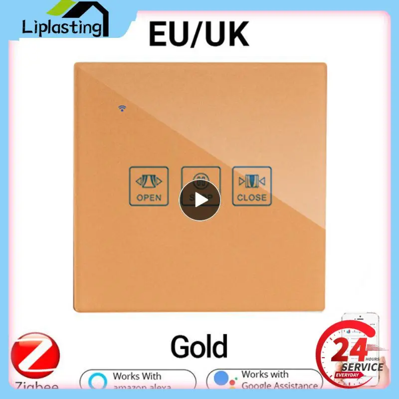 

1/2/3PCS Smart Home Poor Handwriting Touch Switch Curtain Switch Dimmer Zigbee3.0 Sensor Fan Switch Crystal Glass Surface