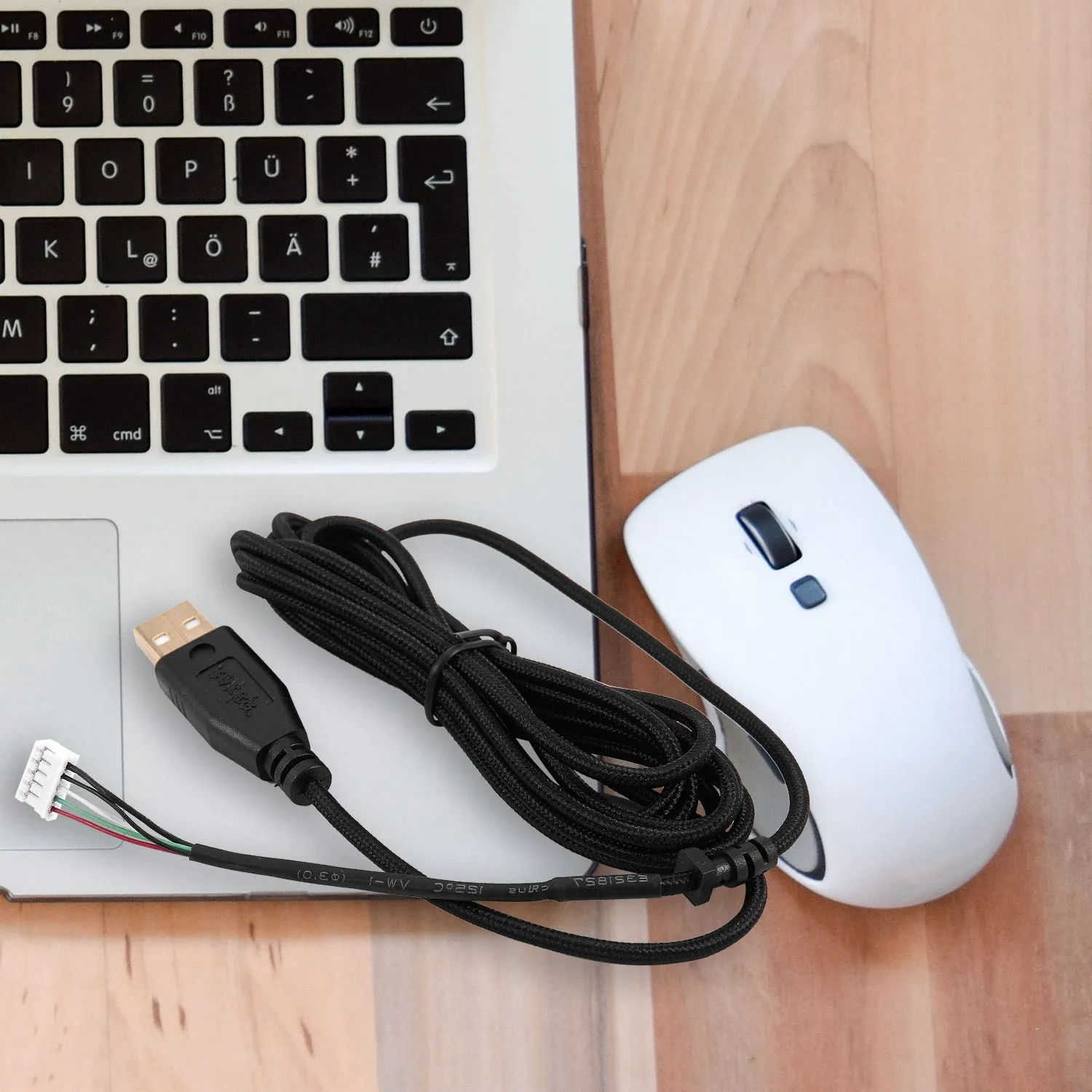 Usb-кабель для мыши Razer Deathadder прибл. 2013 Сменная игровая мышь с черным позолоченным