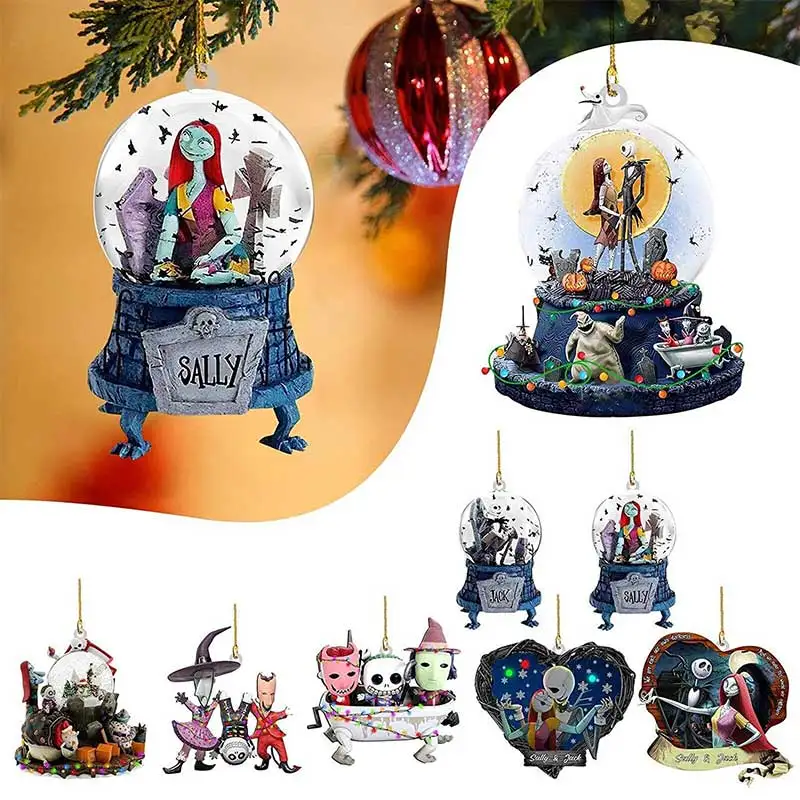 

Искусственная Рождественская елка, акриловый декор, подарок для мальчика, день рождения, мисс-кукла, Хэллоуин, демон, тыква, детский душ, для дома