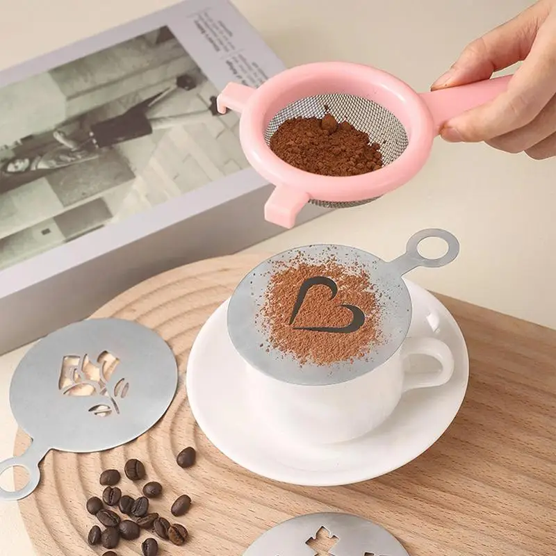 Трафареты для кофе нержавеющая сталь 4 72 дюйма трафарет дизайна инструменты