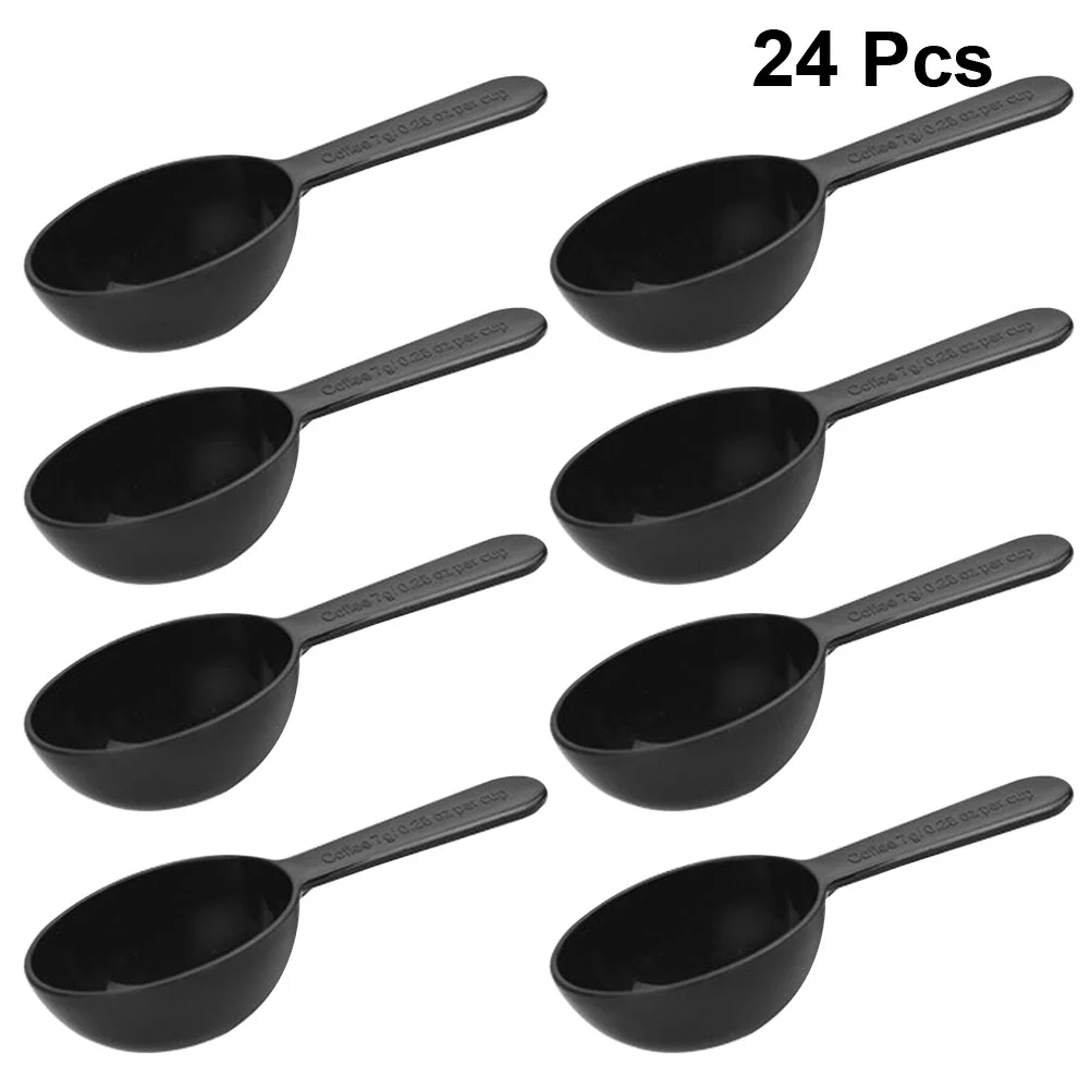 

24 Pcs Spoon Plastic Measuring Milk Espresso Spoons Scoop Coffee Maker Scoopers Containers Tablespoon Measure