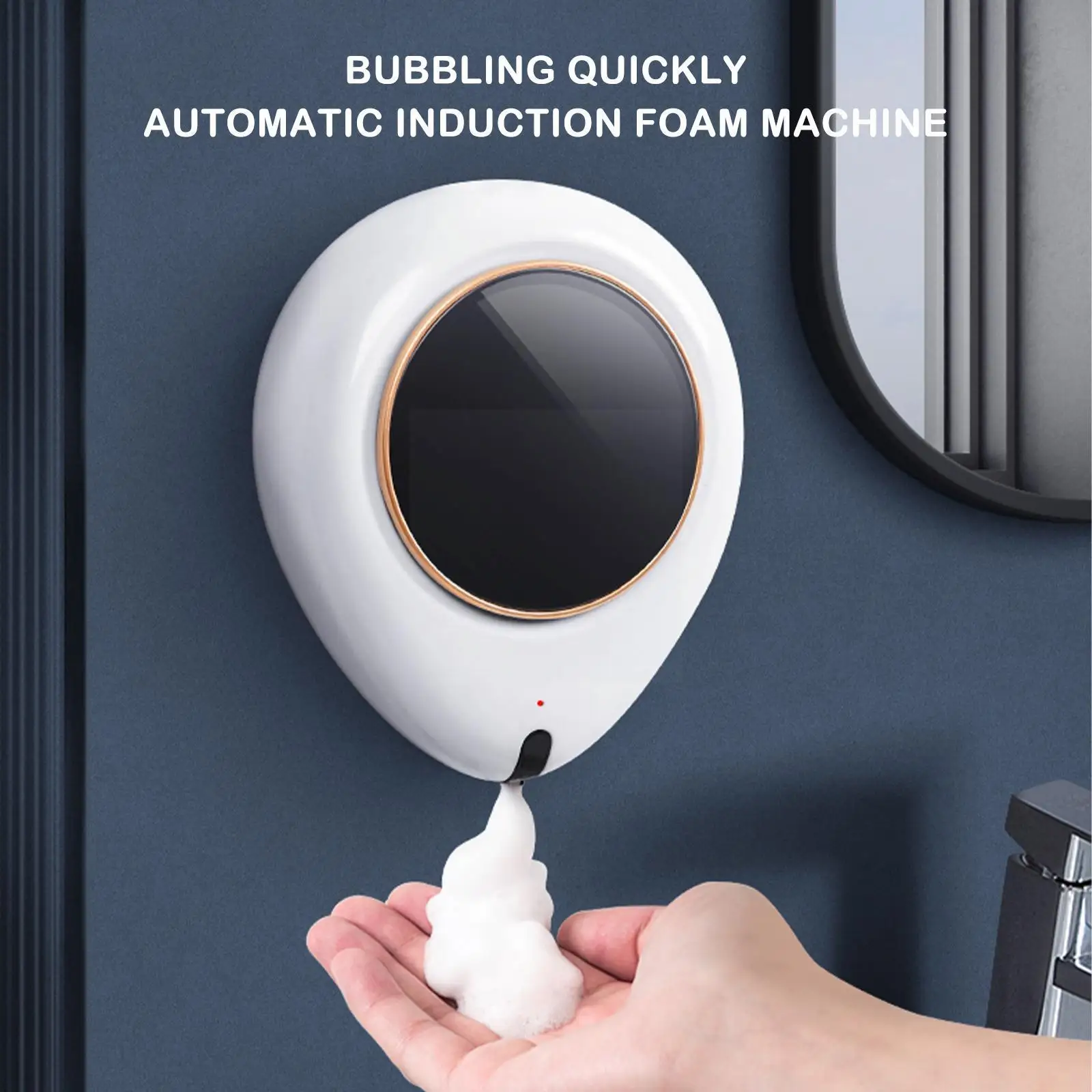 

Foam Automatic Soap Dispenser Wall Mounted Hand Free Soap Machine Infrared Hand Bathroom Sensing Dispenser Induction Washin G8M2