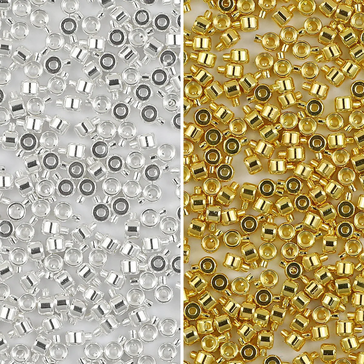 10 шт. металлические латунные обжимные бусины