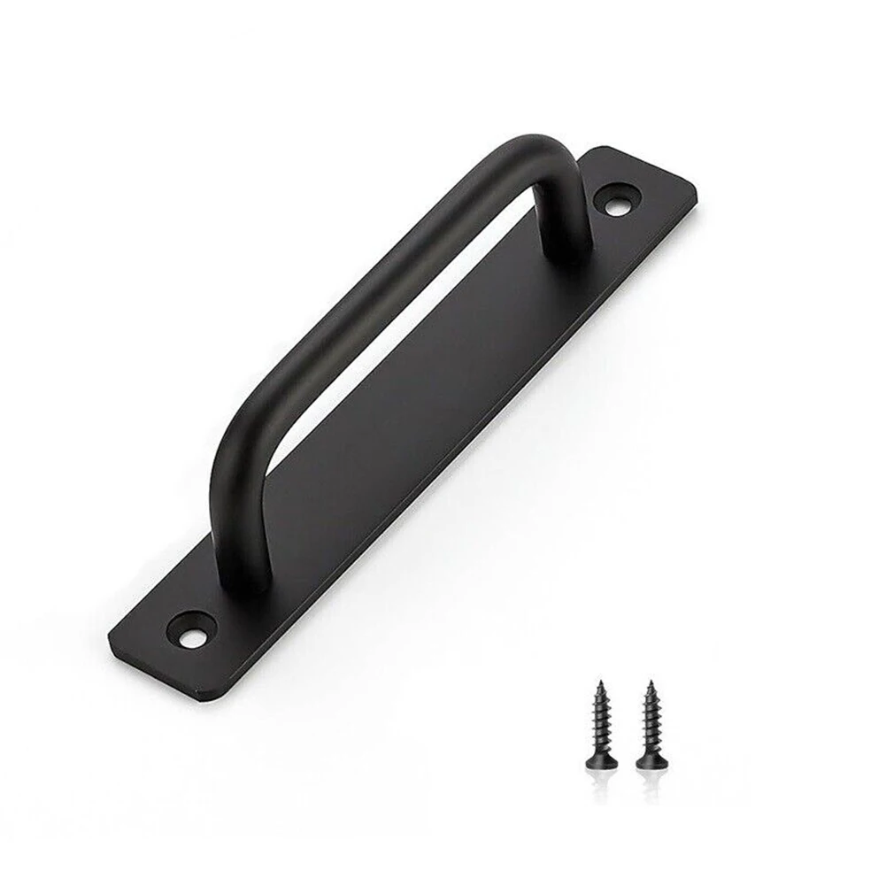 Черные дверные ручки из алюминиевого сплава карманные двери СОВРЕМЕННЫЙ ДИЗАЙН