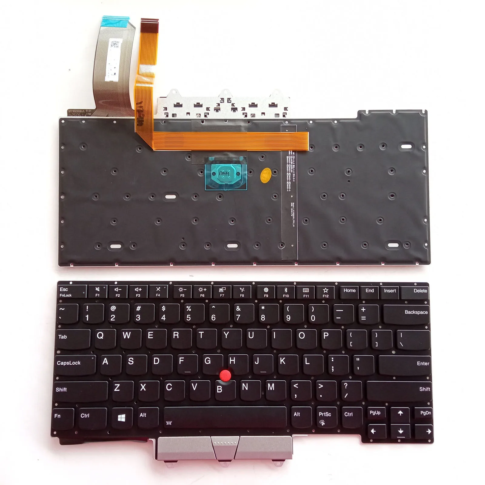 

US Keyboard for Lenovo Thinkpad E14 Gen 1 2020 Type 20RA 20RB Backlit With Point Silver button