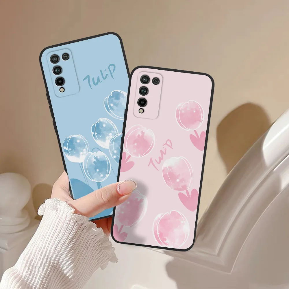 Чехол для Honor 10X Lite, силиконовый мягкий чехол-накладка для Huawei Honor  10X Lite, чехол с цветами из ТПУ, чехлы для телефонов Honor10X, 10 X, Lite  | AliExpress