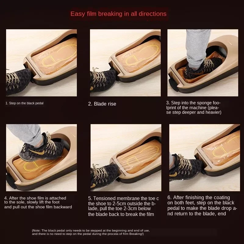 

Shoes Machine Automatic Shoe Cover Machine Shoe Polishing Equipment Kit Set Foot for Home Shoes Tool Shoe film