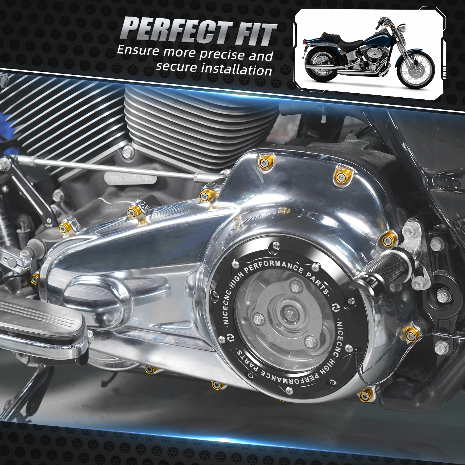 13 шт. декоративные кольца основного болта крышки для CVO Road Glide FLTRXSE 2018-2023 FLTRX 2017-2023 Fat