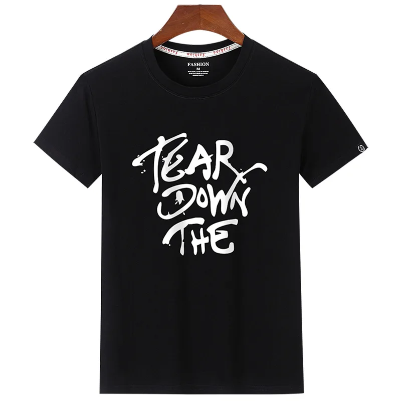 

8216 Size 5XL Tee Shirt Homme Summer Short Sleeve Casual Men's T Shirts Male TShirts Camiseta Tshirt Homme