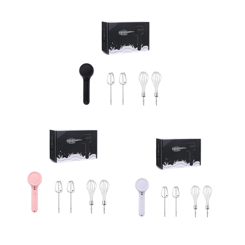 

Блендер Электрический Аккумуляторный с USB-зарядкой и венчиком для яиц